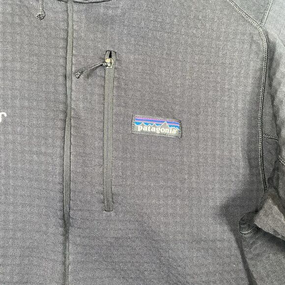 Patagonia R1 Air Tech Fleece 1/4 Zip Pullover Black – Size XL - Picture 8 of 14